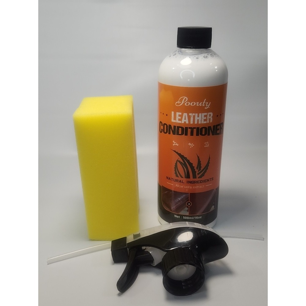 Poouty Leather Conditioner Natural Ingredients Aloe Extract 500ml/16oz New